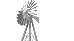 Animated wind pump Free 3D model