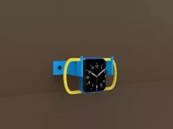 Apple wall watch holder 3D print model