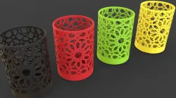 Arabic Decoration Pen Holder 3D print model