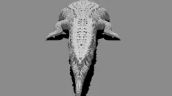 Artistic Scary Crocodile  3D print model