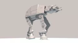 AT AT 3D print model