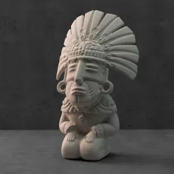 Aztec sculpture  3D print model