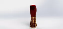 aztec tulip vase 3D print model