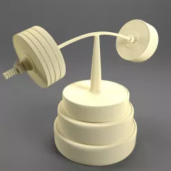 Barbell figure 3D print model
