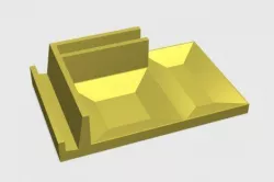 Bedside Utility Tray right-sided Standard 3D print model