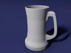 Beer mug 3D print model