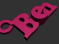 BEN Keychain printable 3D print model
