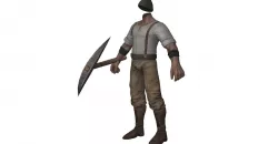 Body with Clothing Human T6 Free 3D model
