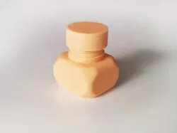 Bottle and Screw Cap 3D print model