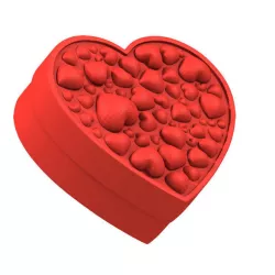 Box Cascade of Hearts 3D print model