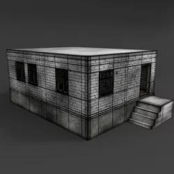 BrickHouse Free low-poly  3D model