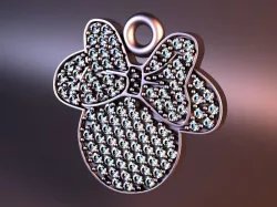 butterfly pendant 3D print model