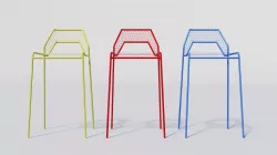 Cafe bar stool Free 3D model