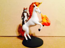 Cat with Guns on Unicorn with Lazor Eyes 3D print model
