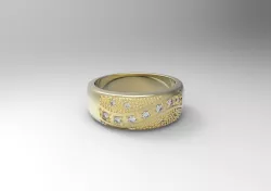 Cheap wave ring 3D print model