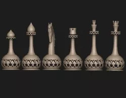 chess set 3D print model