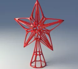 Christmas-tree star decoration 3D print model