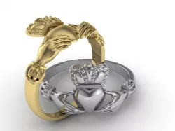 Claddagh ring  3D print model