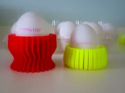 colorful fun kitchen egg holders 3D print model