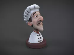 Cook 3d printable figure 3D print model