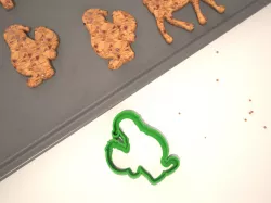 Cookie mold Santa bringing gifts 3D print model