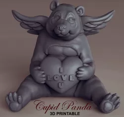 Cupid Panda 3D print model