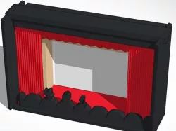 dark mystery science movie theater 3D print model