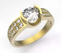 Diamond Ring 3D print model
