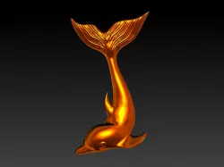 Dolphin necklace 3D print model
