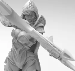 Dota 2 Drow Ranger 3D Print Model 3D print model