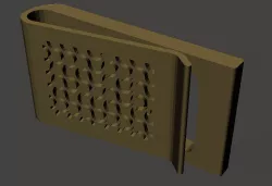 Dragon Curve Money Clip 3D print model