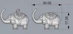 Elephant Pendant and Bracelet 3D print model
