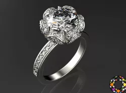 Engagement Ring 3D print model