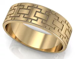 Engagement ring labyrinth 3D print model