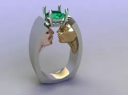 faces ring 3D print model