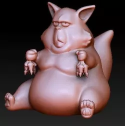 Fat Cat 3D print model