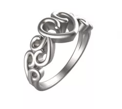 Fine Heart Detail Filigree Ring  3D print model