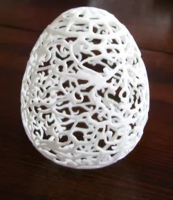 Floral Easter Egg 3D print model