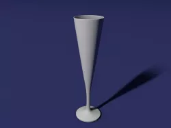 Flute glass 3D print model