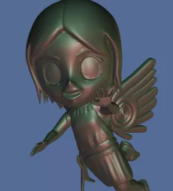 Flying Chibi-angel 3D print model