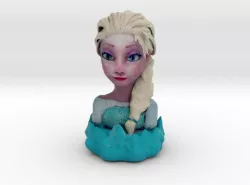 Frozen Elsa Bust 3D print model