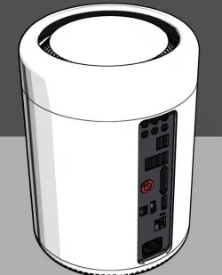 Full Printable ITX Case Mac Pro 2013 style 3D print model