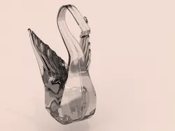 Glass swan 3D print model