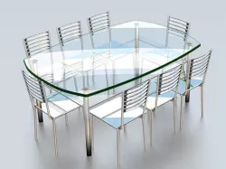 glass table 3D print model