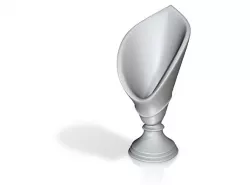 Gold Cup Trophy - square mounting 3D print model