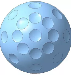 Golf ball 3D print model
