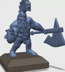 Gotrek Gurnisson 3D print model