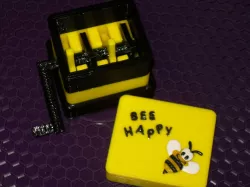 grinder a manivelle perso bee happy 3D print model