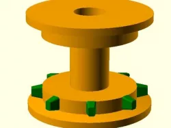 Guide roller for common film formats and also for SMD component tape feed.