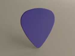 Guitarpick Thick  HARD  3D print model